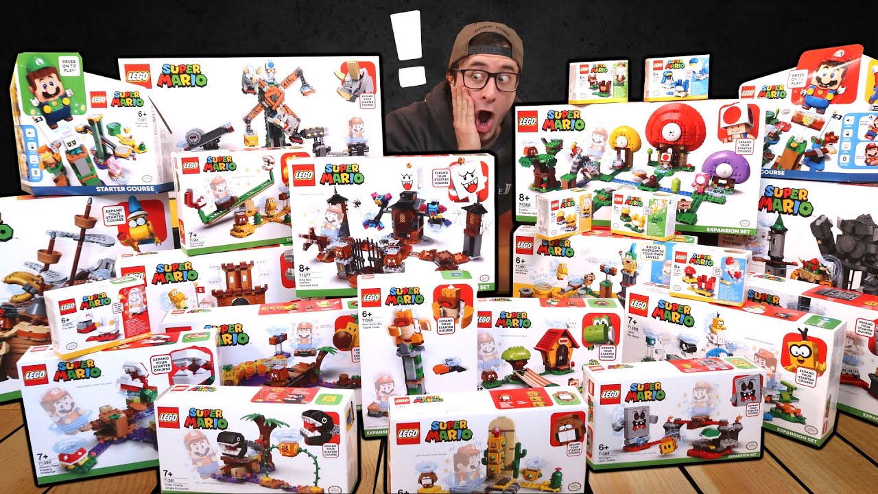 😅 Este Loco Montó TODOS LOS SETS de LEGO SUPER MARIO en su HABITACIÓN...