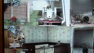 Glitch or something while playing split-screen combat training on black ops.