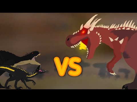 Indoraptor and Scorpius rex vs Phantosaur | AUTO RPG Anything