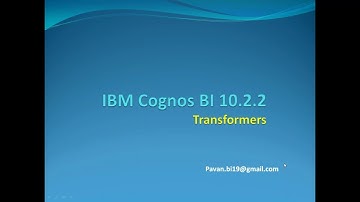 Cognos Transformer Alternate Drill down | Cognos Transformer Online Training