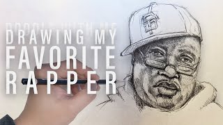 Doodle with Me | Drawing My Fav Rapper | E-40