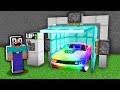 I can USE TRAP DIAMOND GARAGES TO UPGRADE RAINBOW CAR in Minecraft...