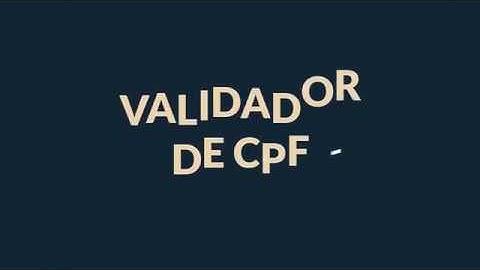 Plataforma Segura - Validador de CPF