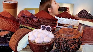 ASMR 초코특집! 초코케이크 🍰 종류별로 사심먹방 디저트 리얼먹방  :) Chocolate cake MUKBANG