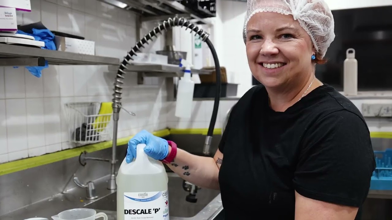 Castle Chemicals Descaling a Dishwasher