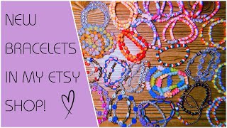 new beaded bracelets in my etsy shop!