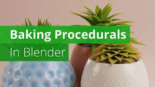 Baking Procedural Textures and Geometrynodes Assets | Blender Tutorial