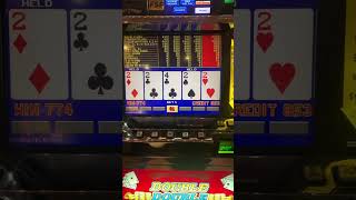 Sweet! Off free play hit quad twos with a kicker!!! #videopoker #gambling #lasvegas