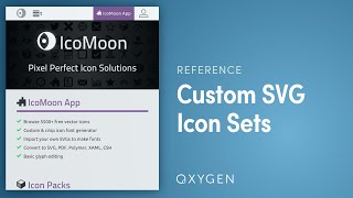 Using SVG Icon Sets in Oxygen