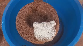 New Ĝritty red dirt huge  bowls crumbling and dipping in water #reddirt