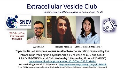 SNEV/EVJournalClub w/Aaron Scott, Camille Trinidad, Mathilde Mathieu, Clotilde Théry