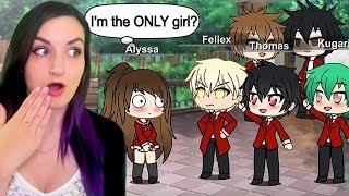 I'm the ONLY Girl in an All Boy School?! | Funny Gacha Studio Story Reaction