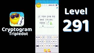 Cryptogram Tripledot Level 291 Answer | SolutionGuruji