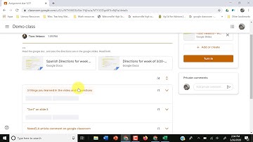 Google classroom tutorial for students Spanish and English