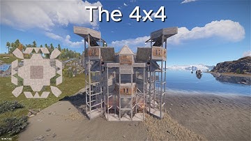 Rust 4x4 Base Design 2025 | Bunker | Honeycombed Open Core
