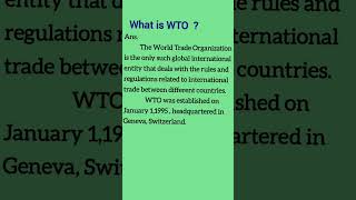 What Is Wto