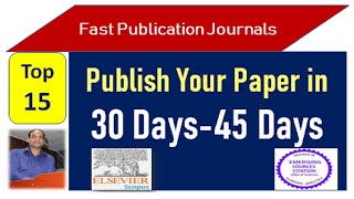 Publish In 30 Days At Scopus Journals For All Disciplines  Quick Publication Journals quickjournal