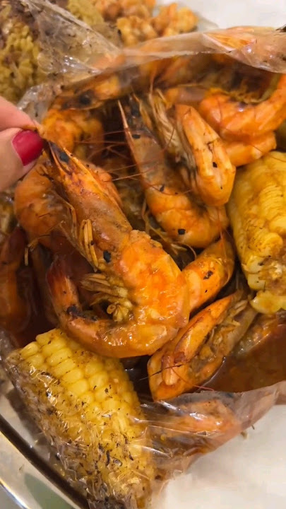 كيس الجمبري بتتبيلة خطيره🍤🦐#recipe #اكسبلور #طبخ #reels