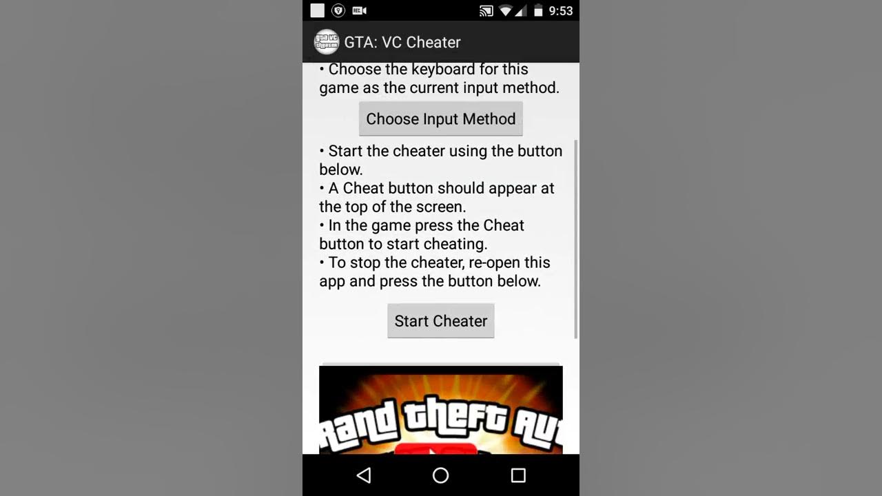 How to put cheat codes in GTA VC (Android) YouTube