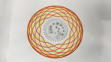 Spirograph ruler design ASMR Satisfying video #spirographdrawing #spiralart