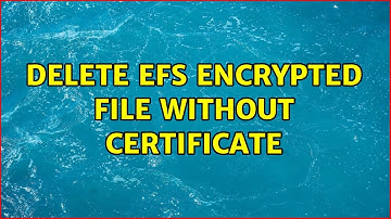 Delete EFS encrypted file without certificate