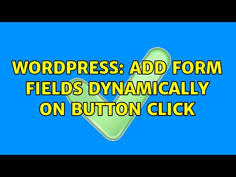 Wordpress: Add form fields dynamically on button click