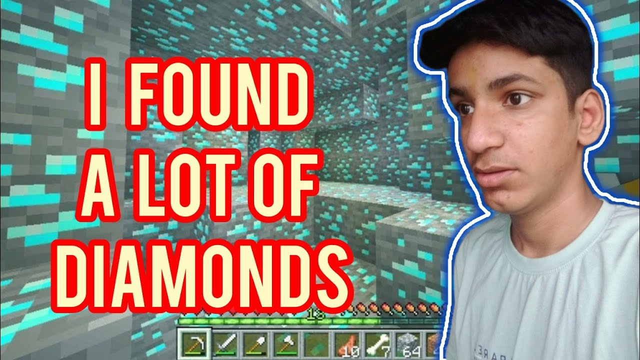 I Found A Lot Of Diamonds In Minecraft Survival Series #3😱😱😯😯 - YouTube