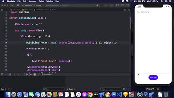 Multiline TextField In SwiftUI - Custom TextField In SwiftUI - SwiftUI Tutorial