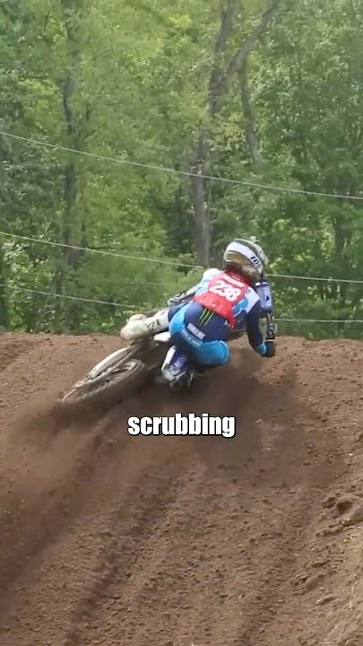 Scrubbing is one of the more advanced jumping techniques #motocross