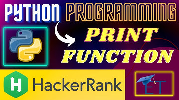 Print Function in Hindi || Introduction || HackerRank || Python Programming || Rajnish Chaurasia