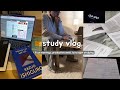 study vlog | 6AM mornings, productive week, late night studying