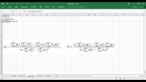 USING LEAST SQUARE FOR COST SEGREGATION