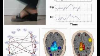 Cortical network dynamics during foot movements