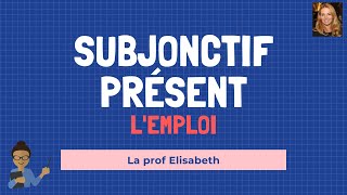 Le subjonctif présent en français. Partie 2: l'emploi du subjonctif. English captions available 😉