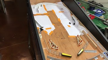 Building a custom pinball - 13 - trying out some ball guides