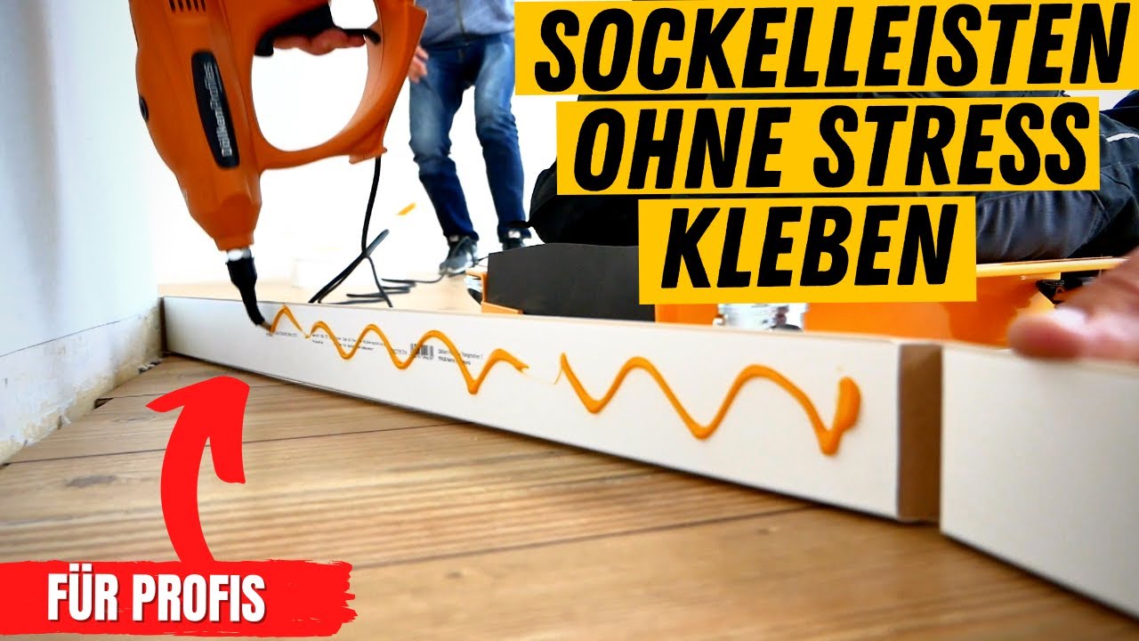 Update New Sockelleisten verkleben? 🔨 Gehrung schneiden wie Profis! 💪