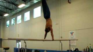 Charlie Tamayo New Pbars dismount (front double pike)