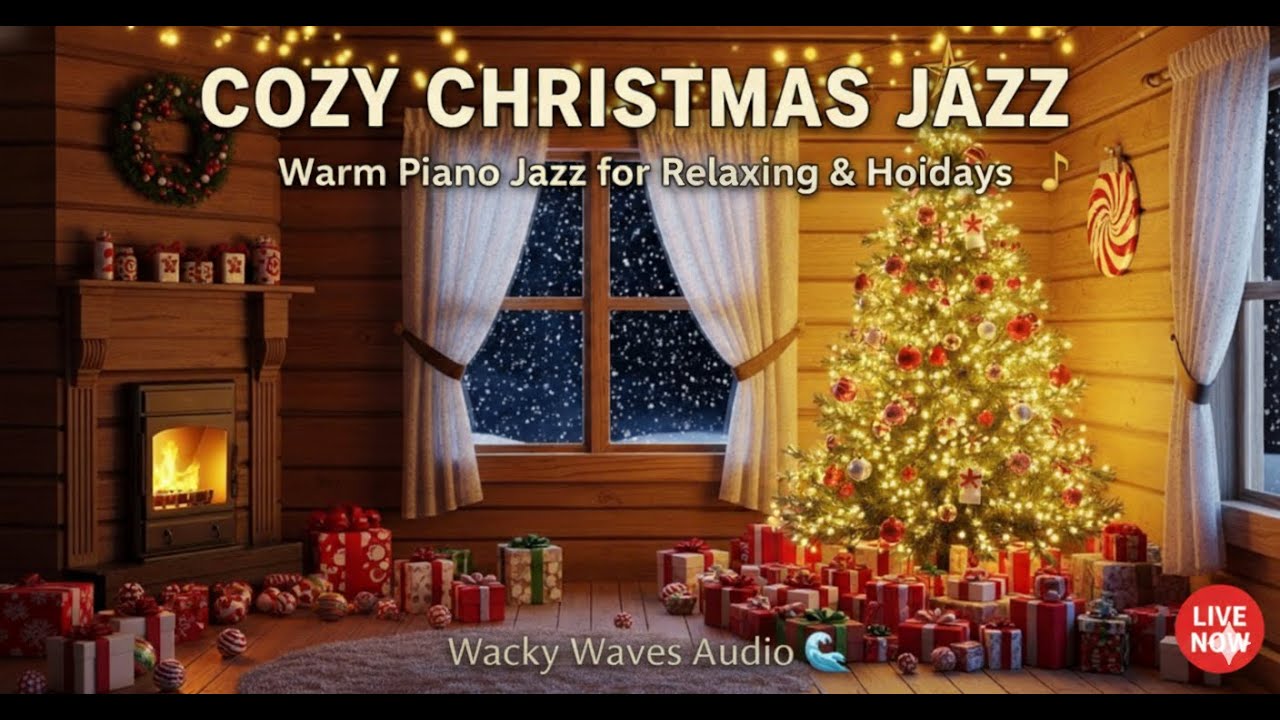 🎄 Cozy Christmas Jazz Piano ️ Warm Winter Holiday Music for Relax ...
