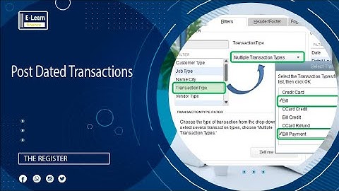 Where are postdated checks recorded?