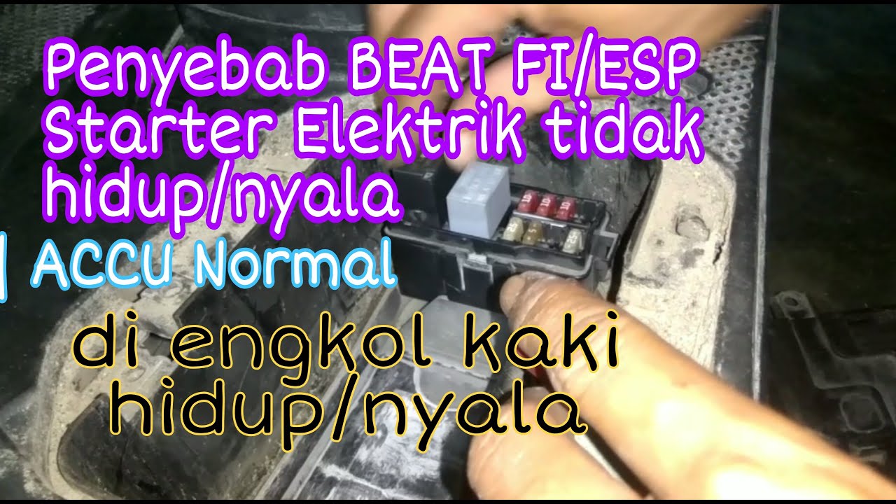 cara Perbaiki BEAT FI || Elektrik starter gak nyala,ACCU Normal, Di