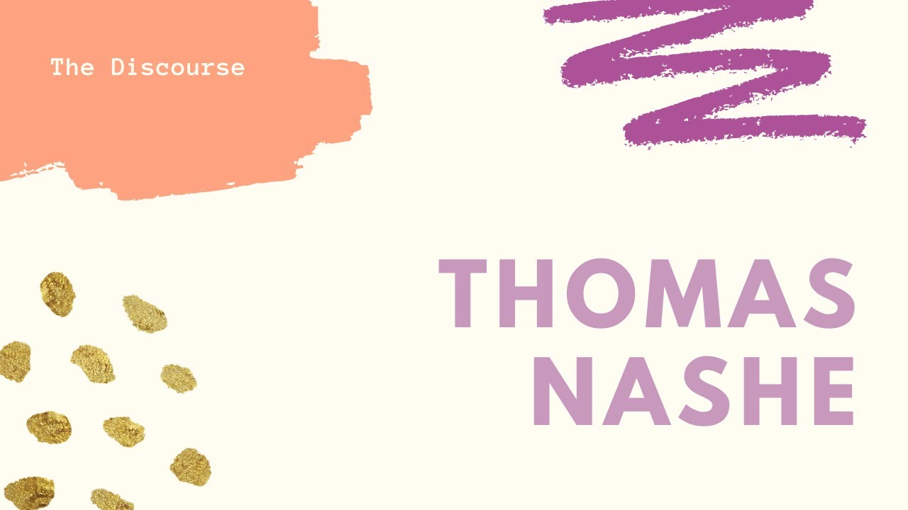 Thomas Nashe, The University Wit