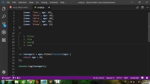 Javascript array filters in urdu/hindi
