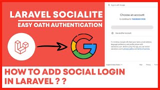 LARAVEL SOCIALITE  LOGIN WITH SOCIAL ACCOUNT  GOOGLE SOCIAL LOGIN