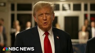 Trump says presidential immunity is 'imperative' as court adjourns by NBC News 8,246 views 5 hours ago 5 minutes, 46 seconds