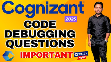 Cognizant Code Debugging Questions Part-1 #cognizant