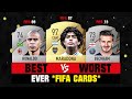 ICONS and their BEST VS WORST Ever FIFA Cards! 😔💔 ft. Maradona, Ronaldo, Beckham… etc