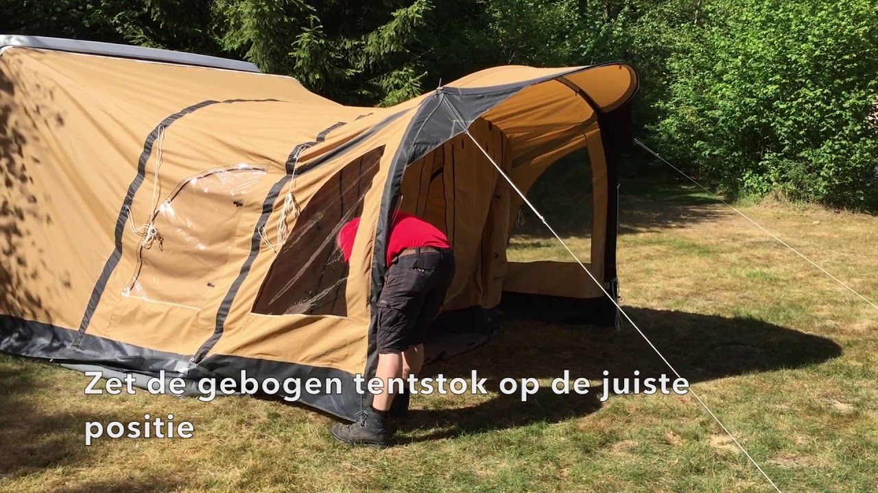 Wortel gemakkelijk Verduisteren Kip Kompakt Airtube voortent instructievideo - YouTube