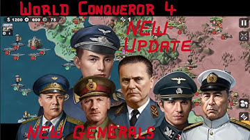 NEWEST WORLD CONQUEROR 4 UPDATE (NEW GENERALS AND NIGHTMARE EVENTS)