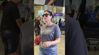 Redefines Casual Airport Attire As She Returns To Mumbai In Blue Jeans & Tee