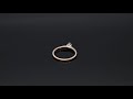 Engagement ring in 14K 0.05 ct video